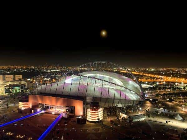 DOHA, QATAR - Thursday, December 12, 2019: A view of the Khalifa Stadium in the Aspire Zone ahead of the FIFA Club World Cup Qatar 2019 in Doha. (Pic by David Rawcliffe/Propaganda)