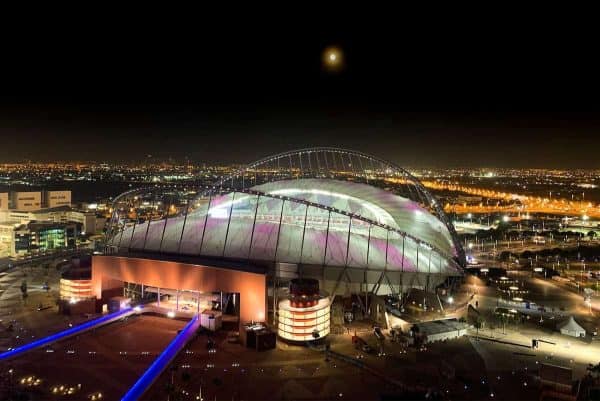 DOHA, QATAR - Thursday, December 12, 2019: A view of the Khalifa Stadium in the Aspire Zone ahead of the FIFA Club World Cup Qatar 2019 in Doha. (Pic by David Rawcliffe/Propaganda)