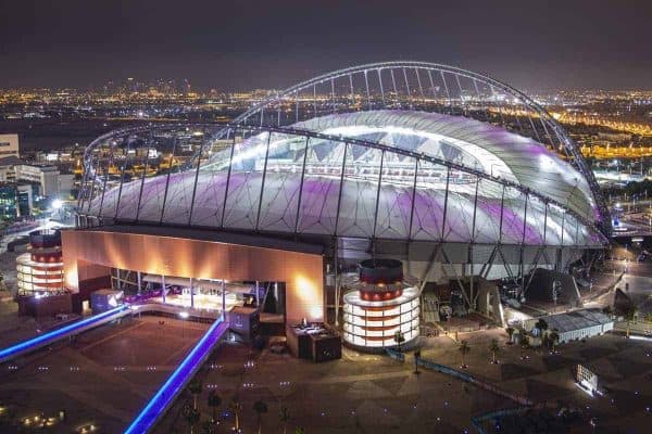 DOHA, QATAR - Friday, December 13, 2019: A view of the Khalifa International Stadium in the Aspire Zone as seen from the Touch Doha Hotel ahead of the FIFA Club World Cup Qatar 2019 in Doha. (Pic by David Rawcliffe/Propaganda)