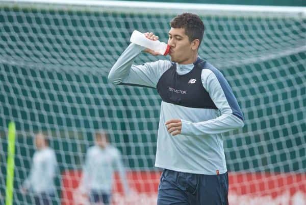 LIVERPOOL, ENGLAND - Tuesday, May 28, 2019: Liverpool's Roberto Firmino during a training session at Melwood Training Ground ahead of the UEFA Champions League Final match between Tottenham Hotspur FC and Liverpool FC. (Pic by David Rawcliffe/Propaganda)