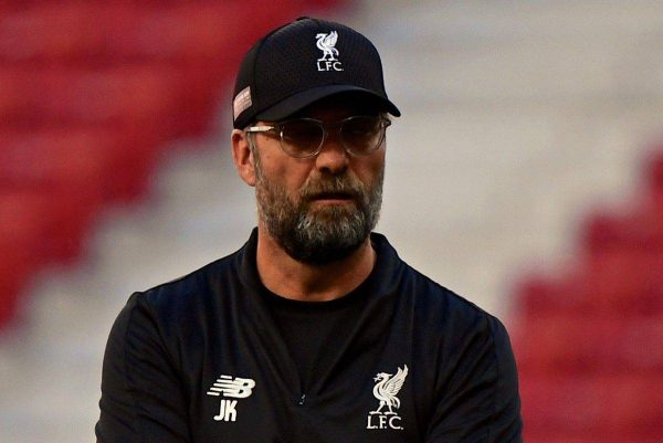 MADRID, SPAIN - Friday, May 31, 2019: Liverpool's manager Jürgen Klopp during a training session ahead of the UEFA Champions League Final match between Tottenham Hotspur FC and Liverpool FC at the Estadio Metropolitano. (Pic by Handout/UEFA)