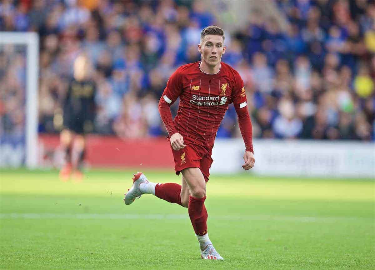 BIRKENHEAD, ENGLAND - Thursday, July 11, 2019: Liverpool's Harry Wilson during a pre-season friendly match between Tranmere Rovers FC and Liverpool FC at Prenton Park. (Pic by David Rawcliffe/Propaganda)