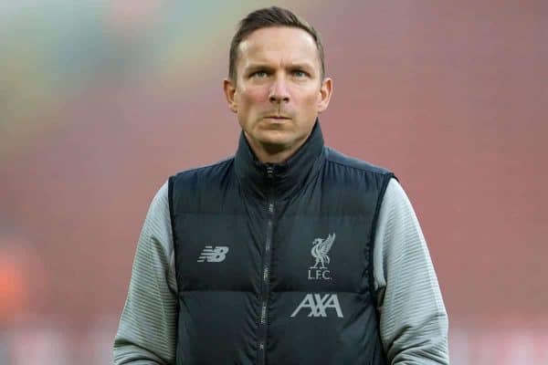 LIVERPOOL, ENGLAND - Sunday, January 5, 2020: Liverpool's first-team development coach Pepijn Lijnders before the FA Cup 3rd Round match between Liverpool FC and Everton FC, the 235th Merseyside Derby, at Anfield. (Pic by David Rawcliffe/Propaganda)