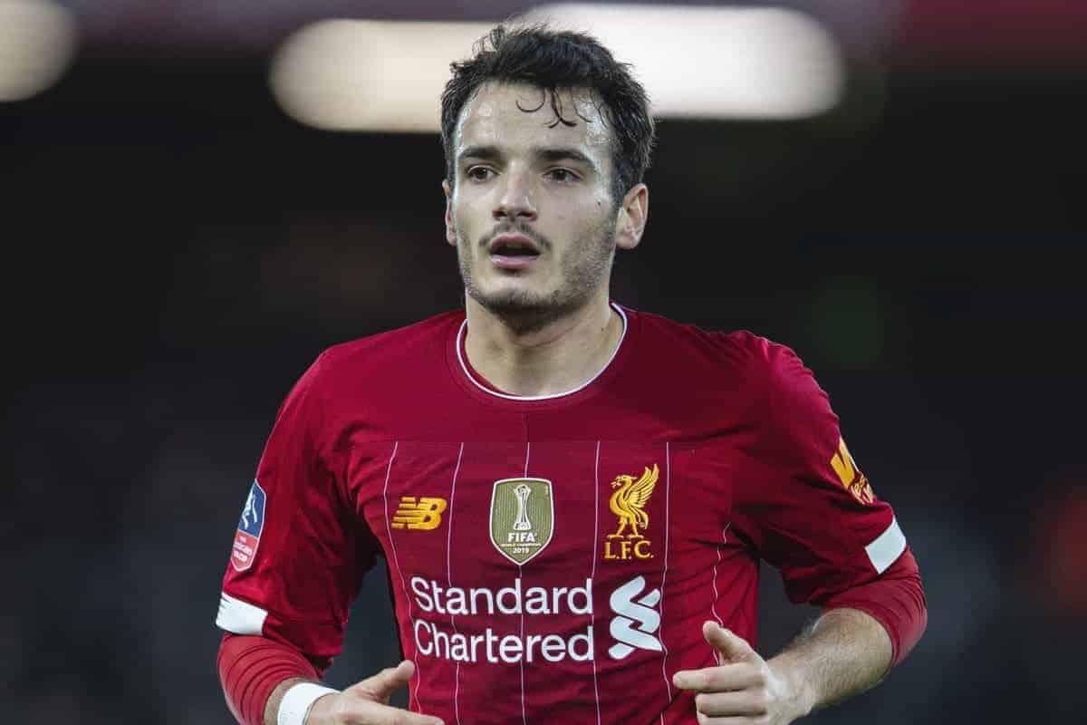 LIVERPOOL, ENGLAND - Sunday, January 5, 2020: Liverpool's Pedro Chirivella during the FA Cup 3rd Round match between Liverpool FC and Everton FC, the 235th Merseyside Derby, at Anfield. (Pic by David Rawcliffe/Propaganda)