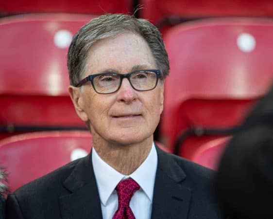 LIVERPOOL, ENGLAND - Sunday, January 19, 2020: Liverpool's owner John W. Henry pictured before the FA Premier League match between Liverpool FC and Manchester United FC at Anfield. (Pic by David Rawcliffe/Propaganda)