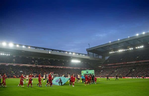 Anfield, pre match, general, night (Pic by David Rawcliffe/Propaganda)