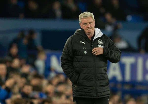 LIVERPOOL, ENGLAND - Tuesday, January 21, 2020: Newcastle United's Steve Bruce during the FA Premier League match between Everton FC and Newcastle United FC at Goodison Park. (Pic by David Rawcliffe/Propaganda)