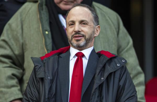 LIVERPOOL, ENGLAND - Saturday, February 1, 2020: Liverpool's Director Michael Gordon during the FA Premier League match between Liverpool FC and Southampton FC at Anfield. (Pic by David Rawcliffe/Propaganda)