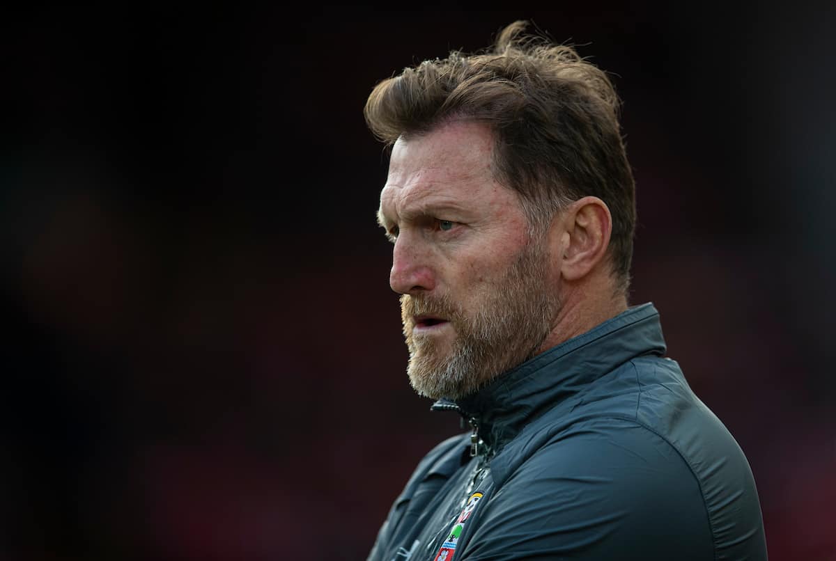 LIVERPOOL, ENGLAND - Saturday, February 1, 2020: Southampton's manager Ralph Hasenhüttl during the FA Premier League match between Liverpool FC and Southampton FC at Anfield. (Pic by David Rawcliffe/Propaganda)