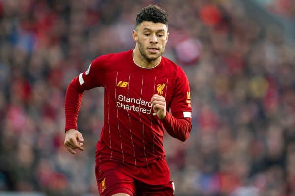 LIVERPOOL, ENGLAND - Saturday, February 1, 2020: Liverpool's Alex Oxlade-Chamberlain during the FA Premier League match between Liverpool FC and Southampton FC at Anfield. (Pic by David Rawcliffe/Propaganda)