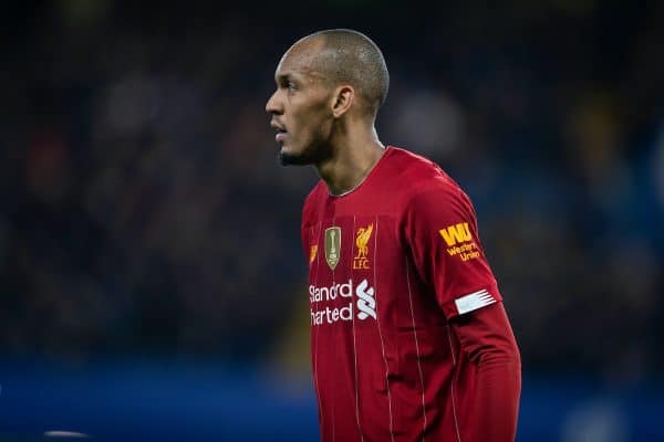 LONDON, ENGLAND - Tuesday, March 3, 2020: Liverpool's Fabio Henrique Tavares 'Fabinho' during the FA Cup 5th Round match between Chelsea FC and Liverpool FC at Stamford Bridge. (Pic by David Rawcliffe/Propaganda)