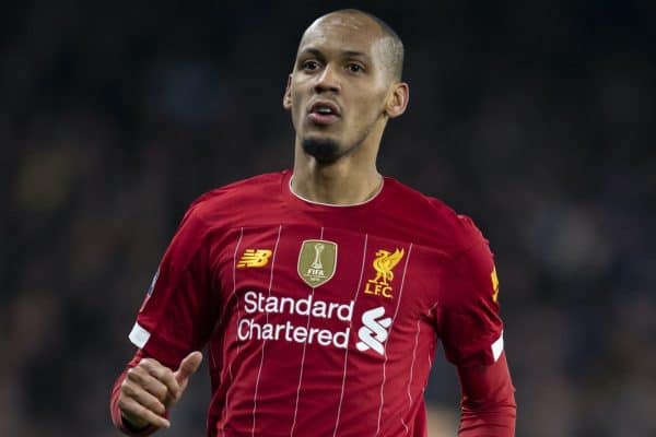 LONDON, ENGLAND - Tuesday, March 3, 2020: Liverpool's Fabio Henrique Tavares 'Fabinho' during the FA Cup 5th Round match between Chelsea FC and Liverpool FC at Stamford Bridge. (Pic by David Rawcliffe/Propaganda)