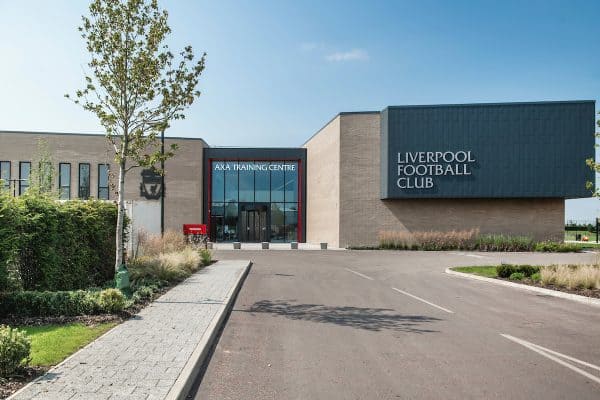 KIRKBY, ENGLAND - Thursday, August 13, 2020: An image of the players' entrance of Liverpool FC's new traing ground in Kirkby which will be sponsored by AXA and known as the AXA Training Centre. (Pic by Liverpool FC via Propaganda)