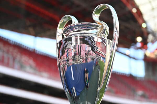 LISBON, PORTUGAL - Sunday, August 23, 2020: The European Cup trophy seen before the UEFA Champions League Final between FC Bayern Munich and Paris Saint-Germain at the Estadio do Sport Lisboa e Benfica. (Credit: ©UEFA)