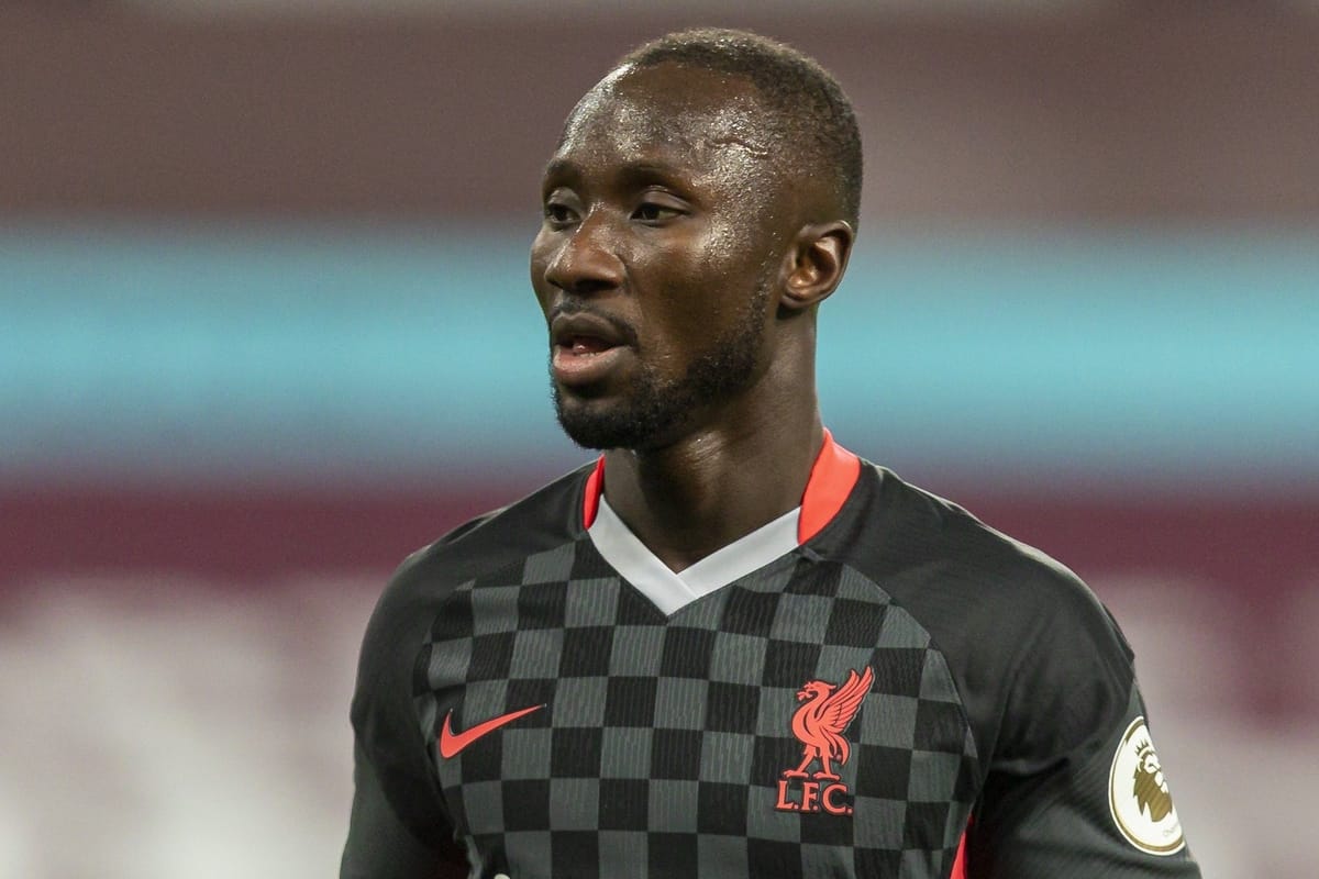 BIRMINGHAM, ENGLAND - Sunday, October 4, 2020: Liverpool’s Naby Keita during the FA Premier League match between Aston Villa FC and Liverpool FC at Villa Park. The game was played behind closed doors due to the UK government’s social distancing laws during the Coronavirus COVID-19 Pandemic. Aston Villa won 7-2. (Pic by David Rawcliffe/Propaganda)