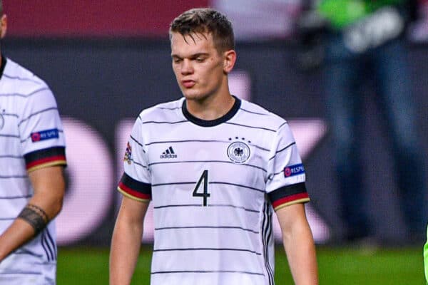 SEVILLE, SPAIN - Tuesday, November 17, 2020: Matthias Ginter of Germany, goalkeeper Manuel Neuer of Germany during the UEFA Nations League match between Spain and Germany at Estadio La Cartuja de Sevilla. (Photo by Pablo Morano/Orange Pictures via Propaganda)