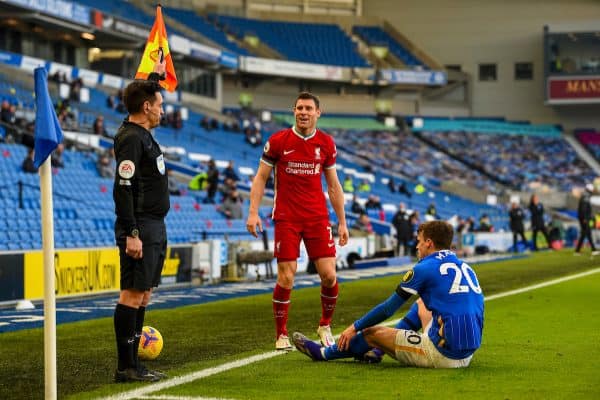 KIRKBY, ENGLAND - Saturday, November 28, 2020: Liverpool's James Milner during the Premier League 2 Division 1 match between Liverpool FC Under-23's and Manchester City FC Under-23's at the Liverpool Academy. (Pic by David Rawcliffe/Propaganda)