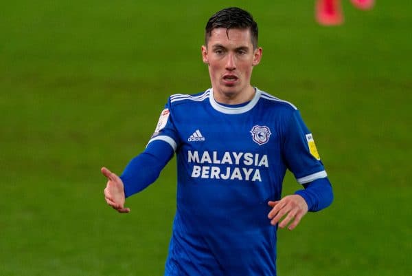 STOKE-ON-TRENT, ENGLAND - Tuesday, December 8, 2020: Cardiff City's Harry Wilson during the Football League Championship match between Stoke City FC and Cardiff City FC at the Bet365 Stadium. Cardiff City won 2-1. (Pic by David Rawcliffe/Propaganda)