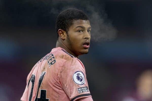 BURNLEY, ENGLAND - Tuesday, December 29, 2020: Sheffield United's Rhian Brewster during the FA Premier League match between Burnley FC and Sheffield United FC at Turf Moor. Burnley won 1-0. (Pic by David Rawcliffe/Propaganda)