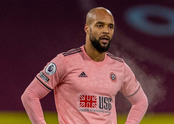 BURNLEY, ENGLAND - Tuesday, December 29, 2020: Sheffield United's David McGoldrick looks dejected during the FA Premier League match between Burnley FC and Sheffield United FC at Turf Moor. Burnley won 1-0. (Pic by David Rawcliffe/Propaganda)