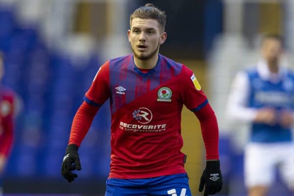 BIRMINGHAM, ENGLAND - Saturday, January 2, 2021: Blackburn Rovers' Harvey Elliott during the Football League Championship match between Birmingham City FC and Blackburn Rovers FC at St Andrew's. (Pic by David Rawcliffe/Propaganda)