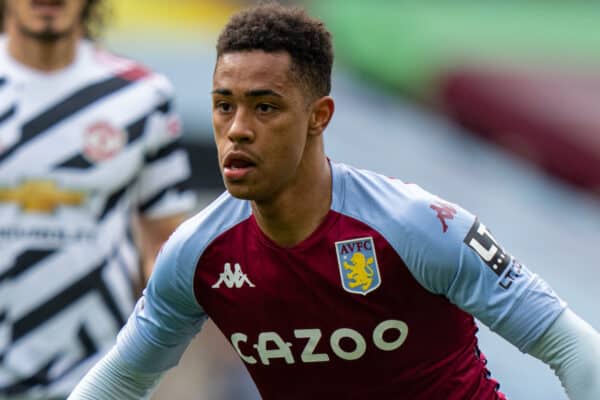 BIRMINGHAM, ENGLAND - Sunday, May 9, 2021: Aston Villa's Jacob Ramsey during the FA Premier League match between Aston Villa FC and Manchester United FC at Villa Park. (Pic by David Rawcliffe/Propaganda)