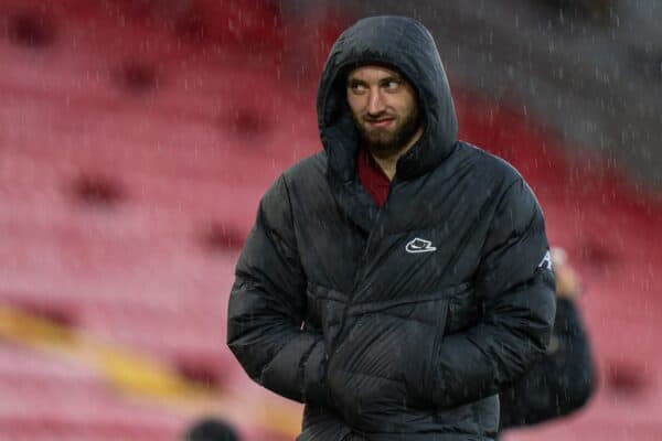 LIVERPOOL, ENGLAND - Sunday, May 23, 2021: Liverpool's Nathaniel Phillips after the final FA Premier League match between Liverpool FC and Crystal Palace FC at Anfield. Liverpool won 2-0 and finished 3rd in the table. (Pic by David Rawcliffe/Propaganda)