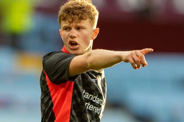 BIRMINGHAM, ENGLAND - Monday, May 24, 2021: Liverpool's Luca Stephenson during the FA Youth Cup Final match between Aston Villa FC Under-18's and Liverpool FC Under-18's at Villa Park. Aston Villa won 2-1. (Pic by David Rawcliffe/Propaganda)