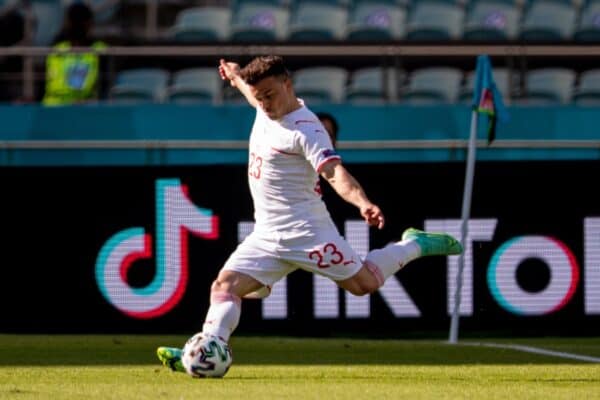 BAKU, AZERBAIJAN - Saturday, June 12, 2021: Switzerland's Xherdan Shaqiri during the UEFA Euro 2020 Group A match between Wales and Switzerland at the Baku Olympic Stadium. The game ended in a 1-1 draw. (Photo by David Rawcliffe/Propaganda)