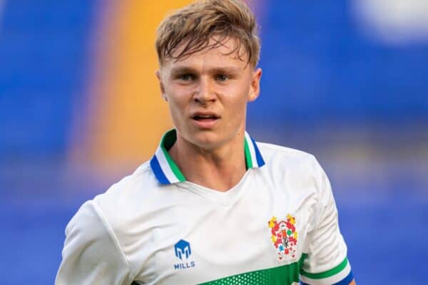 BIRKENHEAD, ENGLAND - Tuesday, July 27, 2021: Tranmere Rovers' Paul Glatzel during a preseason friendly match between Tranmere Rovers FC and Sunderland AFC at Prenton Park. (Pic by David Rawcliffe/Propaganda)