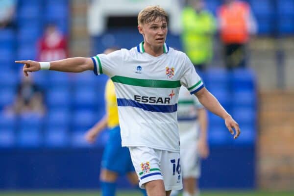 BIRKENHEAD, ENGLAND - Tuesday, July 27, 2021: Tranmere Rovers' Paul Glatzel during a preseason friendly match between Tranmere Rovers FC and Sunderland AFC at Prenton Park. (Pic by David Rawcliffe/Propaganda)