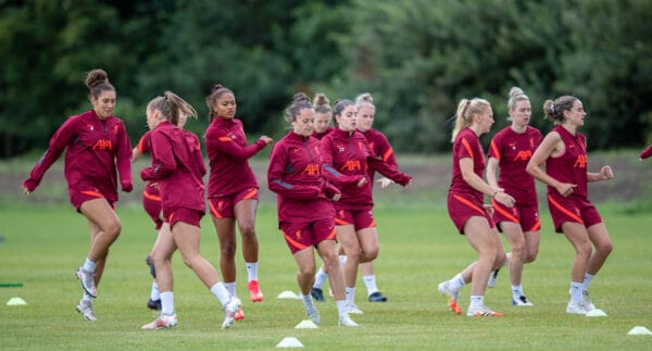 WALLASEY, ENGLAND - Wednesday, July 28, 2021: Liverpool players during a training session at The Campus as the team prepare for the start of the new 2021/22 season. (Pic by David Rawcliffe/Propaganda)