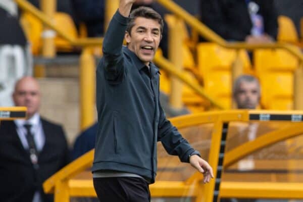 WOLVERHAMPTON, ENGLAND - Sunday, August 29, 2021: Wolverhampton Wanderers' manager Bruno Lage during the FA Premier League match between Wolverhampton Wanderers FC and Manchester United FC at Molineux Stadium. (Pic by David Rawcliffe/Propaganda)