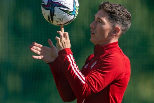 HELSINKI, FINLAND - Saturday, September 4, 2021: Wales' Harry Wilson during training session at the Kontula Sports Park in Helsinki ahead of the FIFA World Cup Qatar 2022 Qualifying Group E match against Belarus. (Pic by Jussi Eskola/Propaganda)