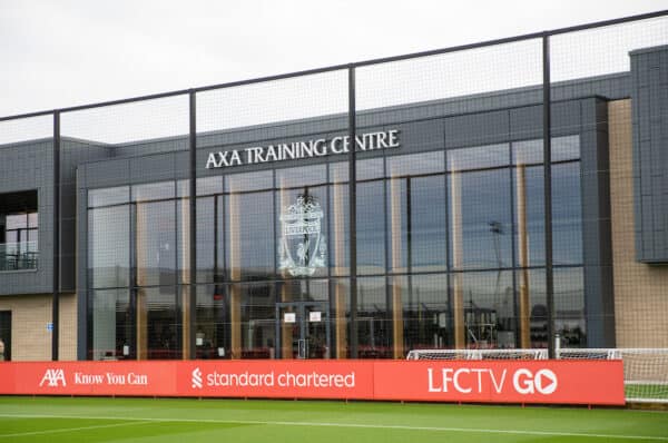 LIVERPOOL, ENGLAND - Tuesday, September 14, 2021: A general view during a training session at the AXA Training Centre ahead of the UEFA Champions League Group B Matchday 1 game between Liverpool FC and AC Milan. (Pic by David Rawcliffe/Propaganda)