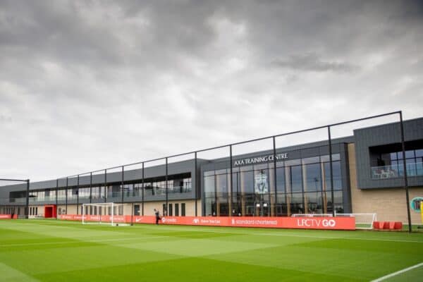 LIVERPOOL, ENGLAND - Tuesday, September 14, 2021: A general view during a training session at the AXA Training Centre ahead of the UEFA Champions League Group B Matchday 1 game between Liverpool FC and AC Milan. (Pic by David Rawcliffe/Propaganda)