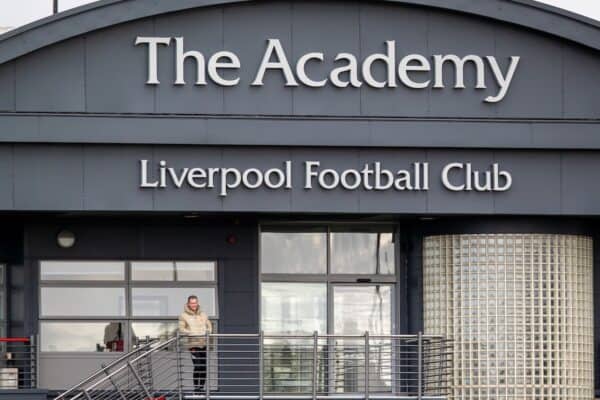 LIVERPOOL, ENGLAND - Sunday, September 19, 2021: Liverpool's Academy Director Alex Inglethorpe during the Premier League 2 Division 1 match between Liverpool FC Under-23's and Leeds United AFC Under-23's at the Liverpool Academy. Leeds United won 4-0. (Pic by David Rawcliffe/Propaganda)