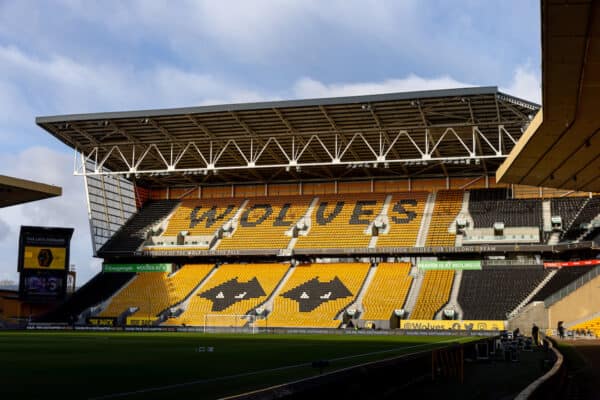 WOLVERHAMPTON, ENGLAND - Saturday, December 4, 2021: A general view before the FA Premier League match between Wolverhampton Wanderers FC and Liverpool FC at Molineux Stadium. Liverpool won 1-0. (Pic by David Rawcliffe/Propaganda)