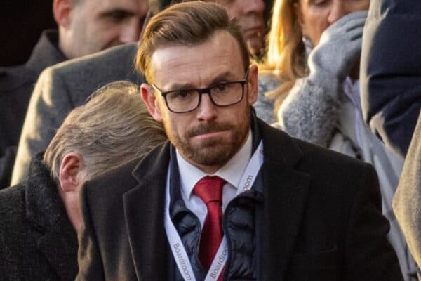 LIVERPOOL, ENGLAND - Sunday, January 9, 2022: Liverpool's sporting director Julian Ward during the FA Cup 3rd Round match between Liverpool FC and Shrewsbury Town FC at Anfield. Liverpool won 4-1. (Pic by David Rawcliffe/Propaganda)