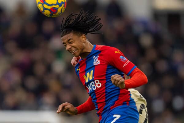 LONDON, ENGLAND - Sunday, January 23, 2022: Crystal Palace's Michael Olise during the FA Premier League match between Crystal Palace FC and Liverpool FC at Selhurst Park. Liverpool won 3-1. (Pic by David Rawcliffe/Propaganda)