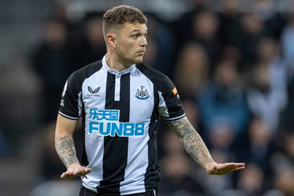 NEWCASTLE-UPON-TYNE, ENGLAND - Tuesday, February 8, 2022: Newcastle United's Kieran Trippier during the FA Premier League match between Newcastle United FC and Everton FC at St. James’ Park. (Pic by David Rawcliffe/Propaganda)