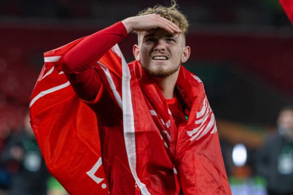 LONDON, ENGLAND - Sunday, February 27, 2022: Liverpool's Harvey Elliott after the Football League Cup Final match between Chelsea FC and Liverpool FC at Wembley Stadium. Liverpool won 11-10 on penalties after a goal-less draw. (Pic by David Rawcliffe/Propaganda)