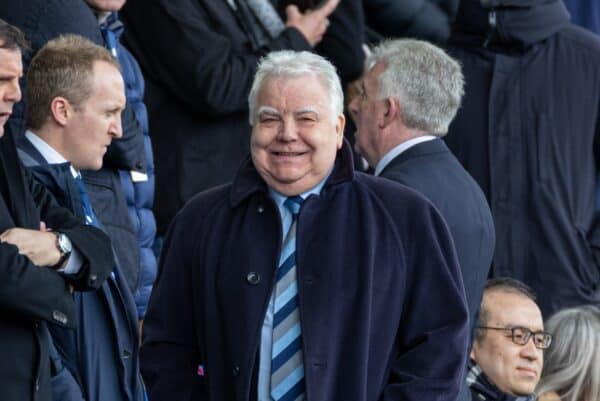 LIVERPOOL, ENGLAND - Sunday, March 13, 2022: Everton's chairman Bill Kenwright during the FA Premier League match between Everton FC and Wolverhampton Wanderers FC at Goodison Park. Wolverhampton Wanderers won 1-0. (Pic by David Rawcliffe/Propaganda)