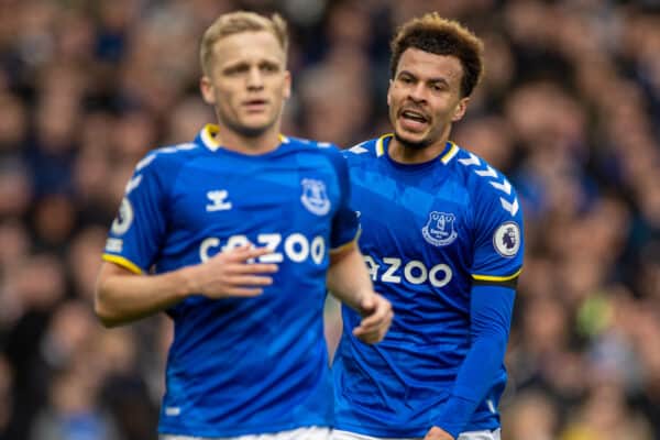 LIVERPOOL, ENGLAND - Sunday, March 13, 2022: Everton's Dele Alli during the FA Premier League match between Everton FC and Wolverhampton Wanderers FC at Goodison Park. Wolverhampton Wanderers won 1-0. (Pic by David Rawcliffe/Propaganda)