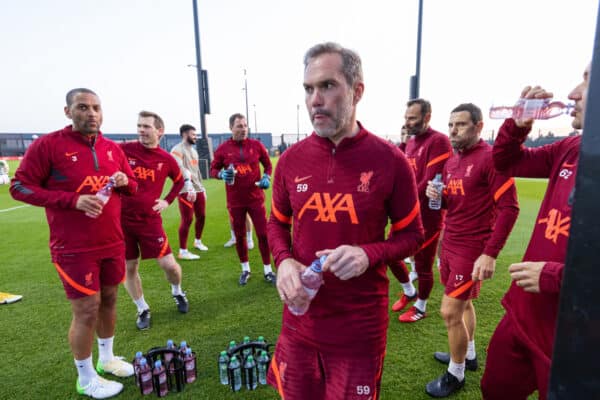 LIVERPOOL, ENGLAND - Friday, March 25, 2022: Jason McAteer during an open training session at the AXA Training Centre ahead of the Legends game between Liverpool FC and FC Barcelona. (Pic by David Rawcliffe/Propaganda)