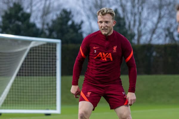 LIVERPOOL, ENGLAND - Friday, March 25, 2022: Dirk Kuyt during an open training session at the AXA Training Centre ahead of the Legends game between Liverpool FC and FC Barcelona. (Pic by David Rawcliffe/Propaganda)