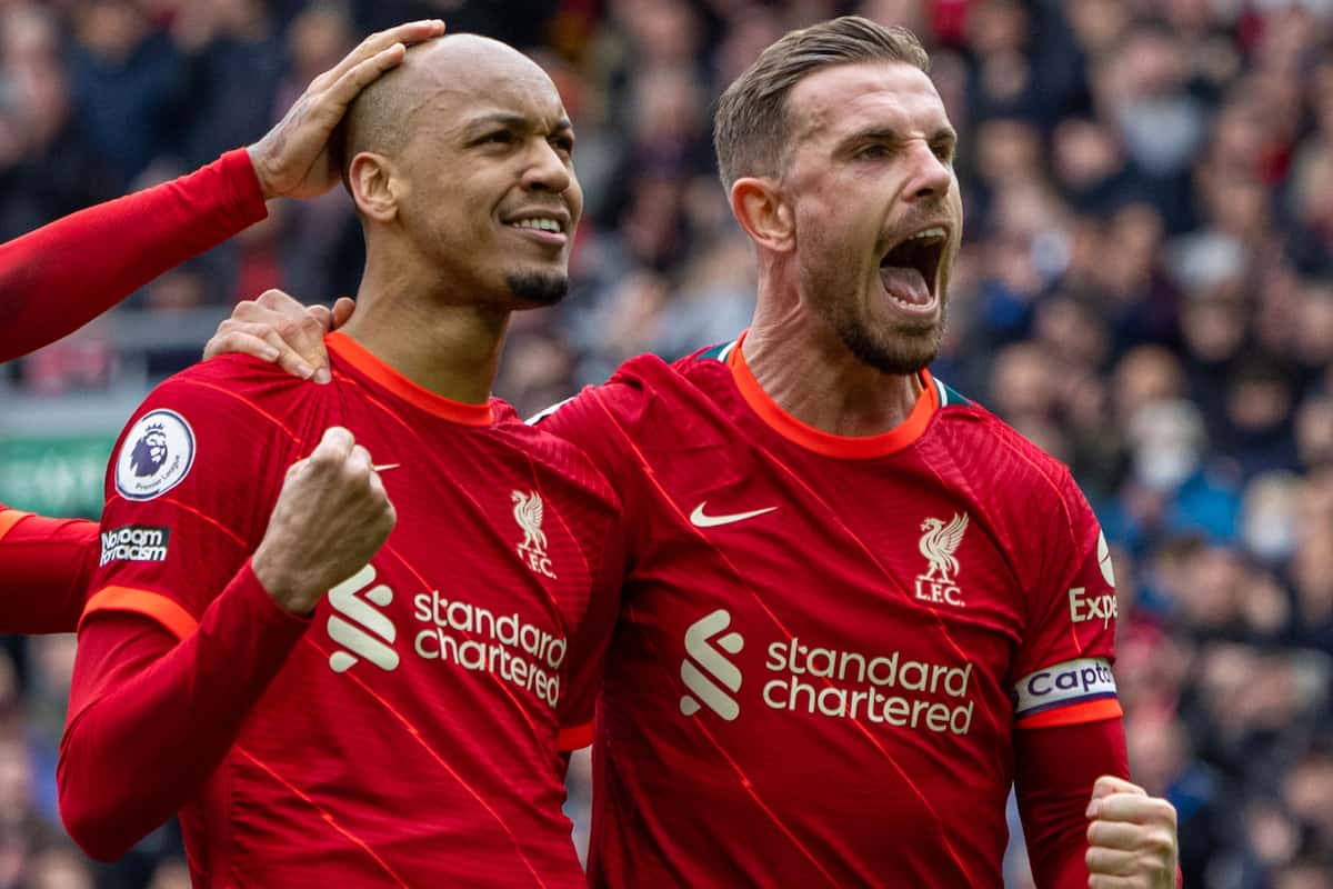 Jordan Henderson expects Fabinho "raring to go" after injury break -  Liverpool FC - This Is Anfield