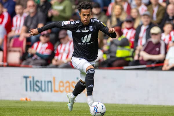 SHEFFIELD, ENGLAND - Saturday, May 7, 2022: Fulham's Fábio Carvalho during the Football League Championship match between Sheffield United FC and Fulham FC at Bramall Lane. (Pic by David Rawcliffe/Propaganda)