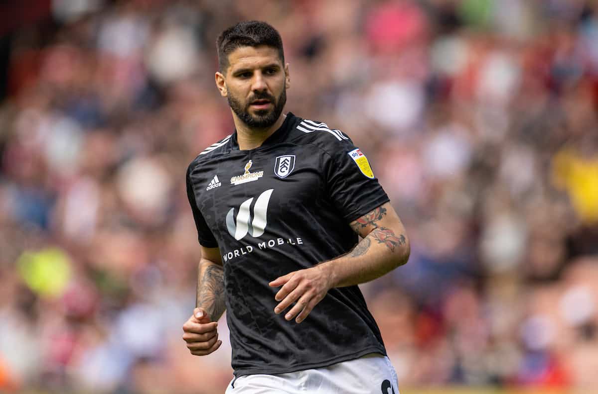 SHEFFIELD, ENGLAND - Saturday, May 7, 2022: Fulham's Aleksandar Mitrovi? during the Football League Championship match between Sheffield United FC and Fulham FC at Bramall Lane. (Pic by David Rawcliffe/Propaganda)