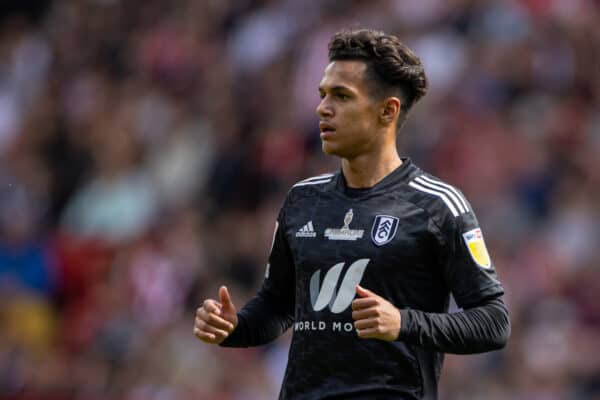 SHEFFIELD, ENGLAND - Saturday, May 7, 2022: Fulham's Fábio Carvalho during the Football League Championship match between Sheffield United FC and Fulham FC at Bramall Lane. (Pic by David Rawcliffe/Propaganda)